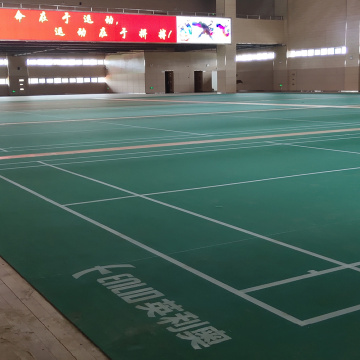 Indoor PVC-badmintonvloermat / badmintonveldvloer