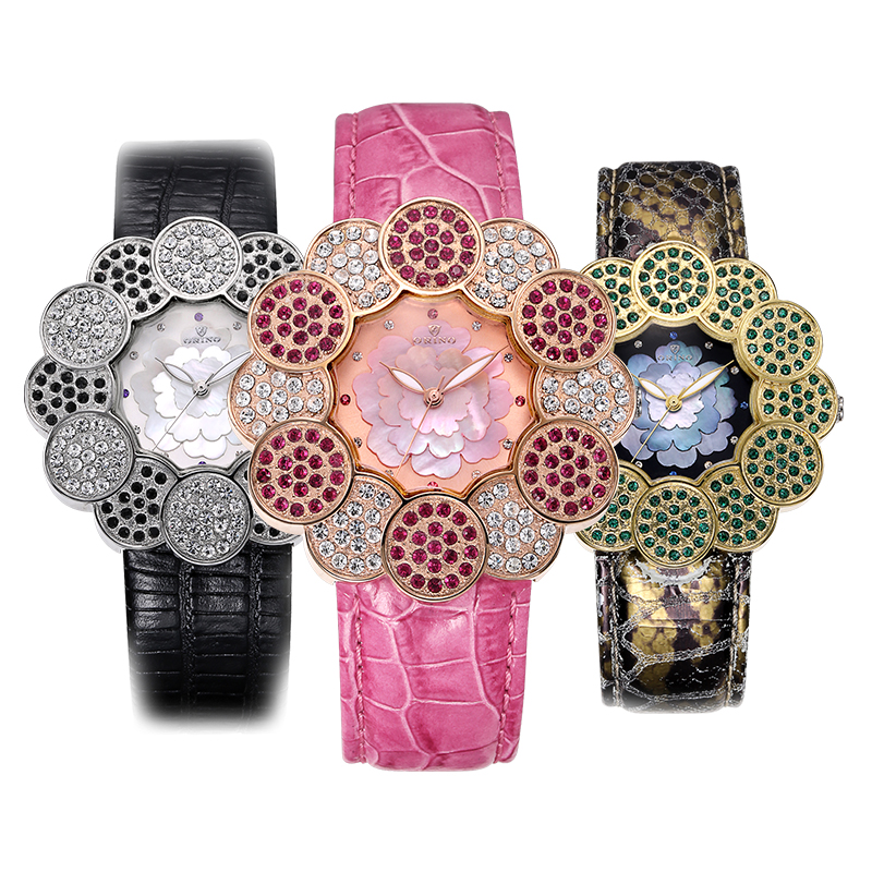 flower quartz watch 