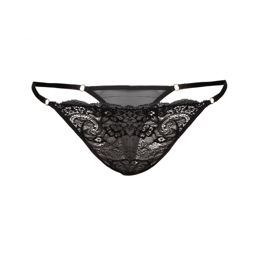 Ensemble 2 pièces string bikini triangle en dentelle sur mesure