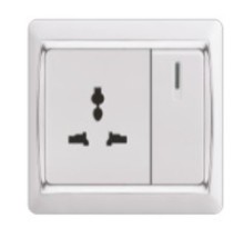 AC86 1 Gang Switch With Wall Socket