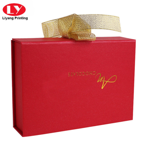 Red Luxury Cardboard Chocolate Box With Blister Divider