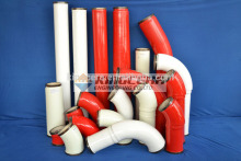 Concrete pumping steel pipe with ceramic lining