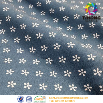 printed cotton denim fabric