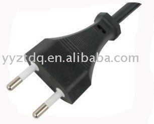 2pin Europe power cable set with VDE,RoHS Approval