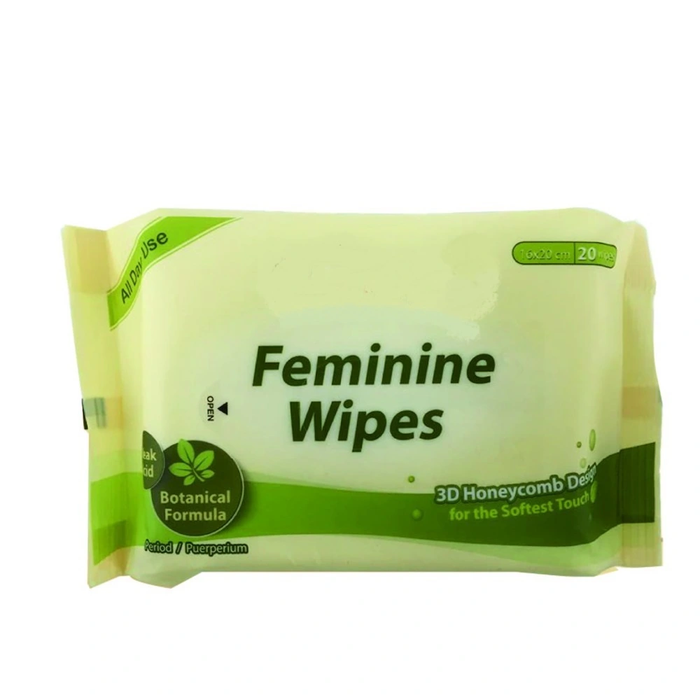 Customized Feminine Intimate Hygiene Wet Wipes Flushable Feminine Hygiene Wipes