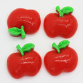 Parte posteriore piatta Perline di frutta rossa Charms Decorazioni artigianali fatte a mano Slime Ornamenti giocattolo fai-da-te Decorazione Fornitura di gioielli