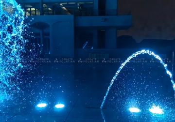 Interactive Dry Floor Musical Fountain