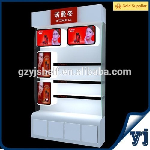 Charming shopping mall cosmetic display kiosk/cosmetics display showcase