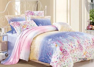 Warm Floral  Pattern Lyocell Bedding Sets Green Printed  ,