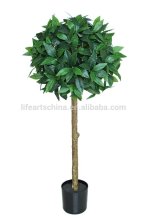 factory price high quality artificial bay tree 90cm bay tree topiary with plastic trunk