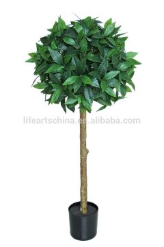 factory price high quality artificial bay tree 90cm bay tree topiary with plastic trunk