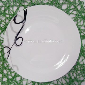 cheap unbreakable porcelain dinner plates, white porcelain plate 10.5" wholesale