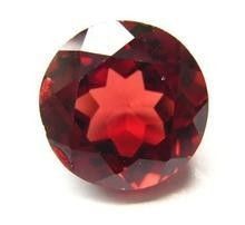 Untreated Red Garnet Gemstones For Loose Gemstones Pendants 1.25mm