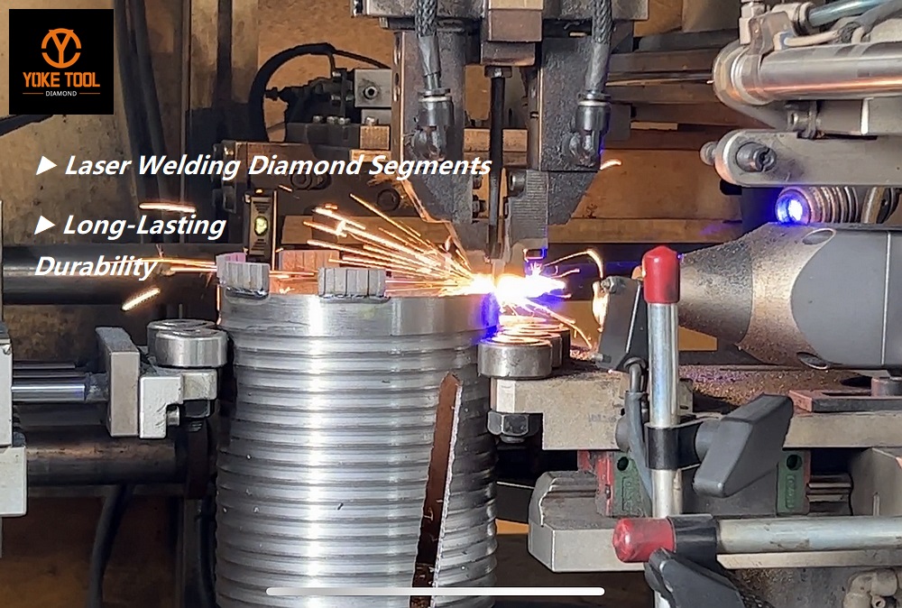 Processamento de segmento de diamante de soldagem a laser Laser Welding Diamond Segment Processing