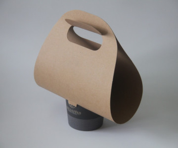 Disposable coffee cup carriers