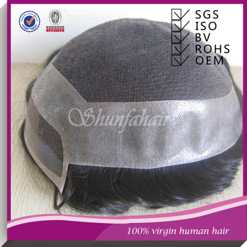 Indian remy human hair men toupee