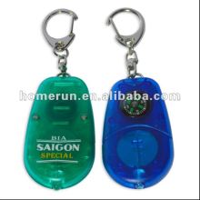 LED light key chain with compass /multi-use key ring