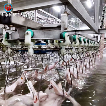 Duck slaughtering assembly line