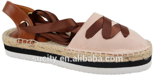 lace espadrilles ladies sandals spring jute sole womens shoes Hot fashion women shoes