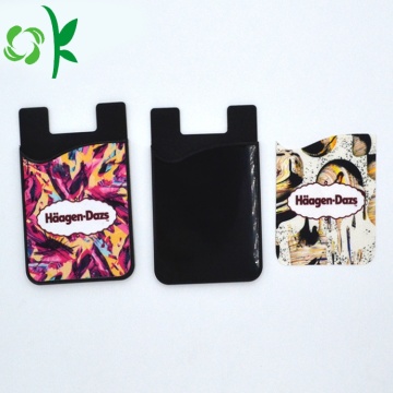 Customized Unique Silicone Adhesive Card Holder Phone Wallet