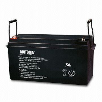 UPS Battery with 12V Nominal Voltage and 150Ah Capacity, Gel Type, for Solar and Wind Power