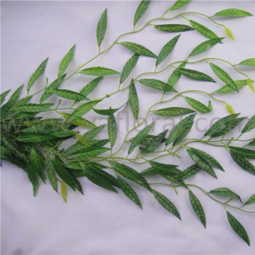 Factorty price Artificial green willow wreath have little willow branch decoration fence at lowest price