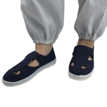 JEJOR Work Canvas Vamp ESD Safety Anti-static Cleanroom Conductive Shoes