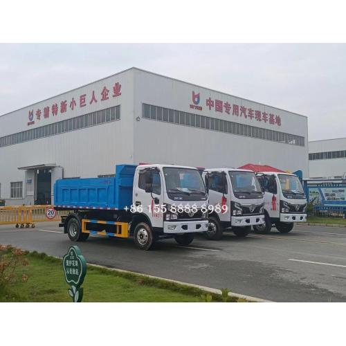 Dongfeng 4x2 truk sampah dump tunggal