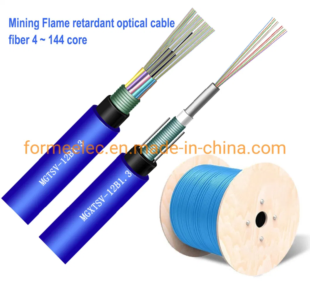 Stranded Flame Retardant Optical Cable 8 Core Mgtsv Optic Cable Fiber for Coal Mine