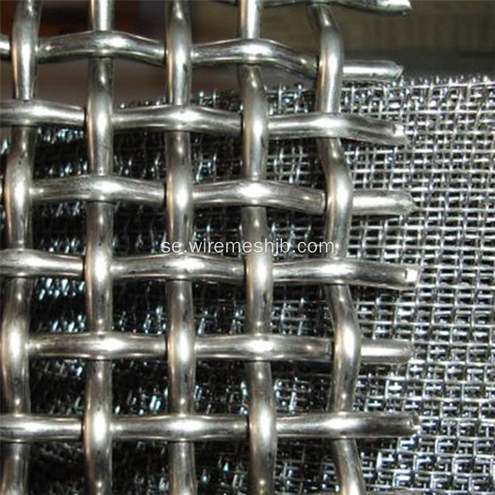 Rostfritt stål Crimped Wire Mesh För Basket