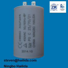 motor running capacitor 30uf 400v for air compressor with CE