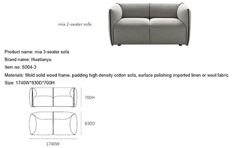 3 Seater Mia Sofa