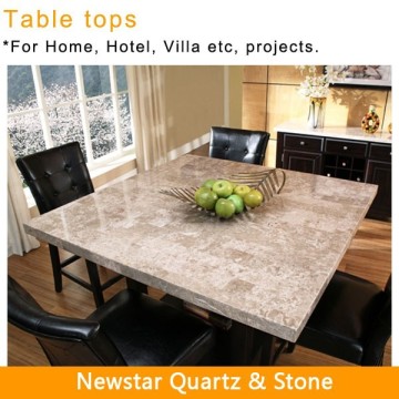 Newstar square dining table marble top kitchen table
