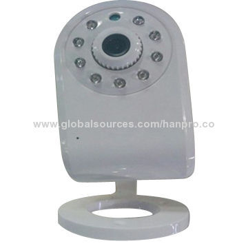 Wi-Fi IP Camera with H.264 and MJPEG Codec, 120° Lens