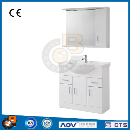 High Gloss White Vanity Unit WC Bathroom Suite