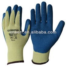 blue latex coated glove knitted aramid cut resistant glove aramid glove