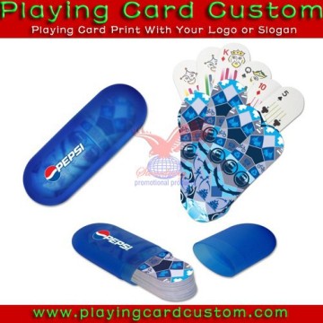 famous brand playing card packaged with plastic tube box