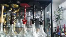 China shisha smoking shisha glass bottle hookah bowl 4 tubes glass smoking led hookah