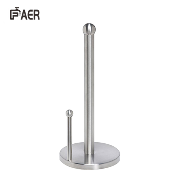 Minimalist Chrome Stand Up Kitchen Paper Towel Holder