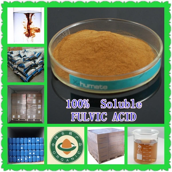 X-Humate Top Grade High Concentration 100% Water Soluble Fulvic Acid Powder Agriculture Organic Fertilizer