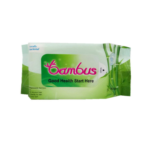 100% Bamboo Fiber Organic Wet Wipes