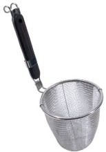 Noodle strainer with black handle
