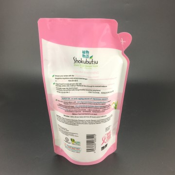 Plastic stand-up bag for shower gel/shampoo/hair mask sachet