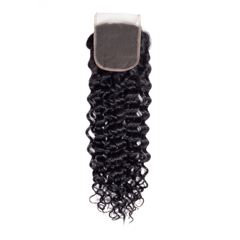 Jerry curly Wholesale price Human Hair Weave Bundle with closure Cuticle Aligned Hair Free Sample 8A Silky Brazilian Hair Bundle