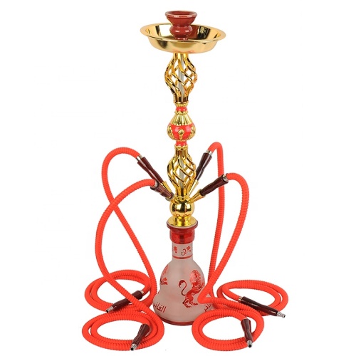 WOYU Arabian 4 shisha smoking pipes glass hookah narguile