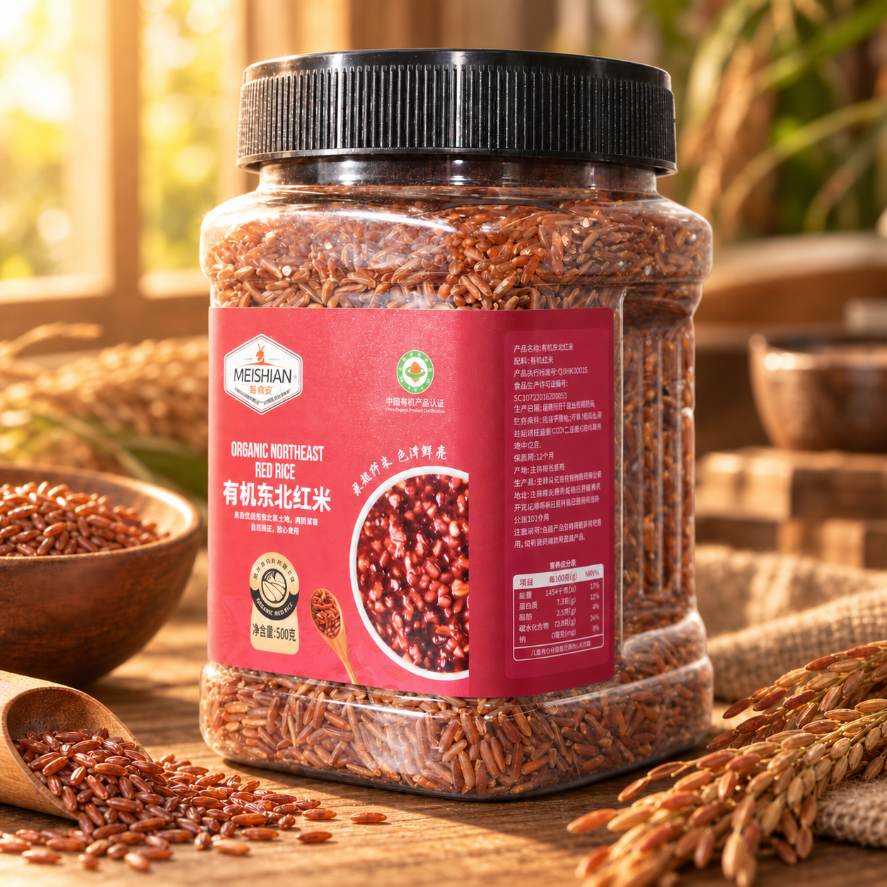 Organic Northeast Red Rice 500g 4
