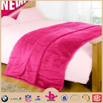 125x150cm Small Size Mink Faux Fur Throws/Very Warm Super Soft Blankets Pink Color