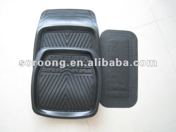 high quality 3d nbr car floor mat rubber black car mat