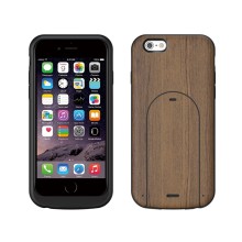 Top quality professional real wood material comfortable button Wireless Charging Receiver for iphone