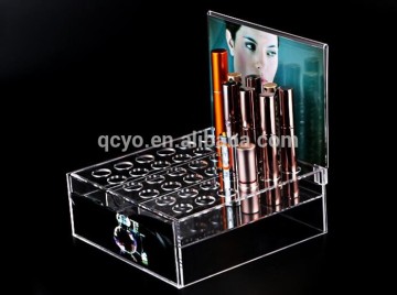 Clear Acrylic Lipstick Organizer/Holds 24 Lipstick Display rack